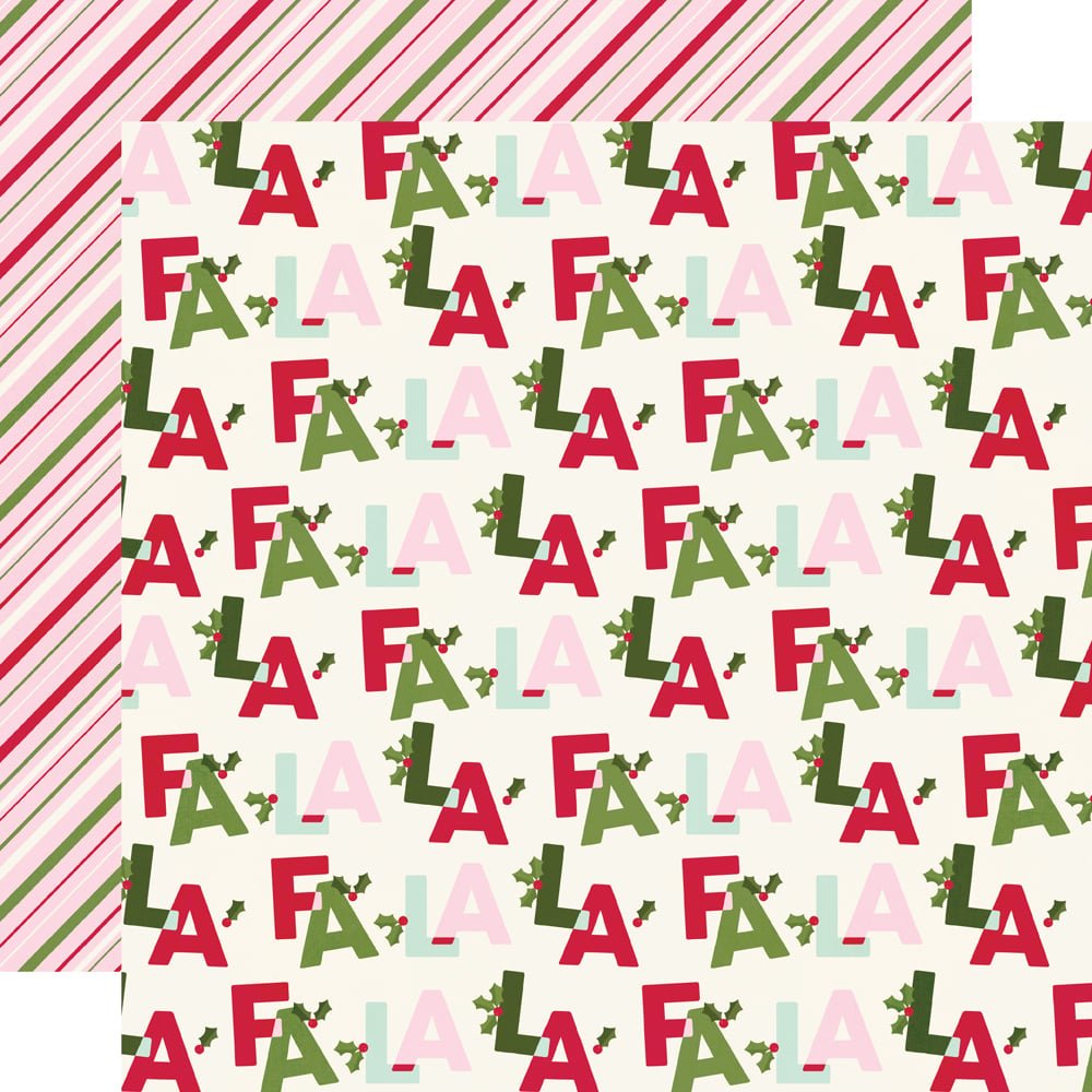 *Pre-Order* Simple Stories Kringle & Co. 12" x 12" Paper Fa La La
