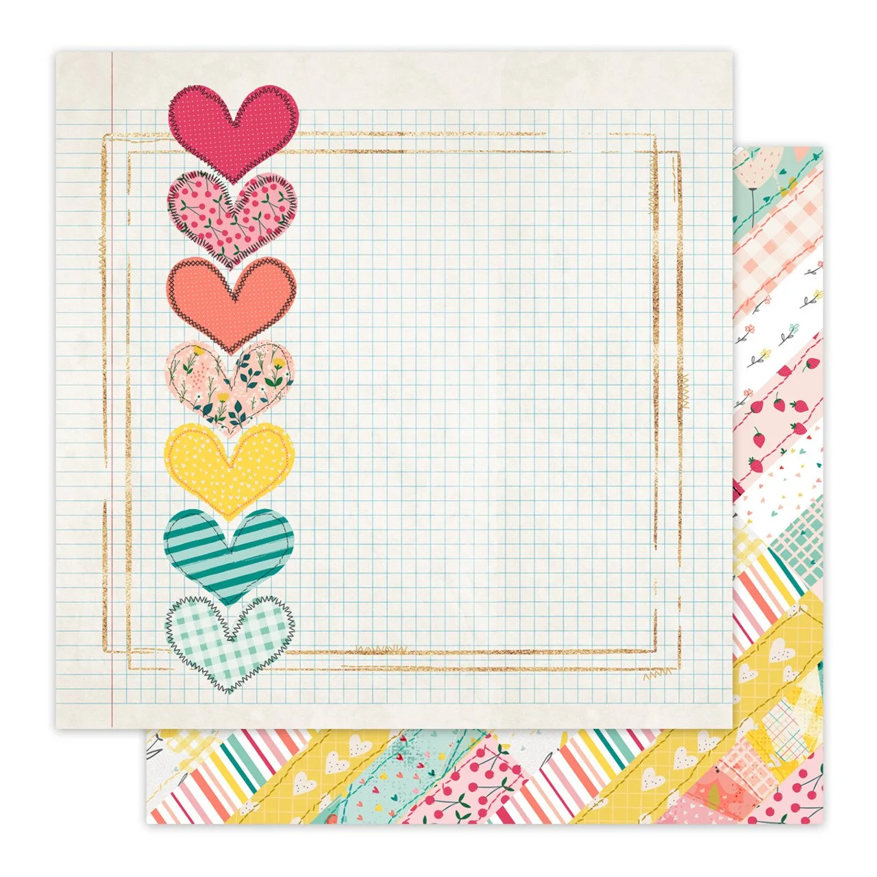 Pretty Little Studio Love Is Kind 12" x 12" Double Sided Paper Close To My Heart