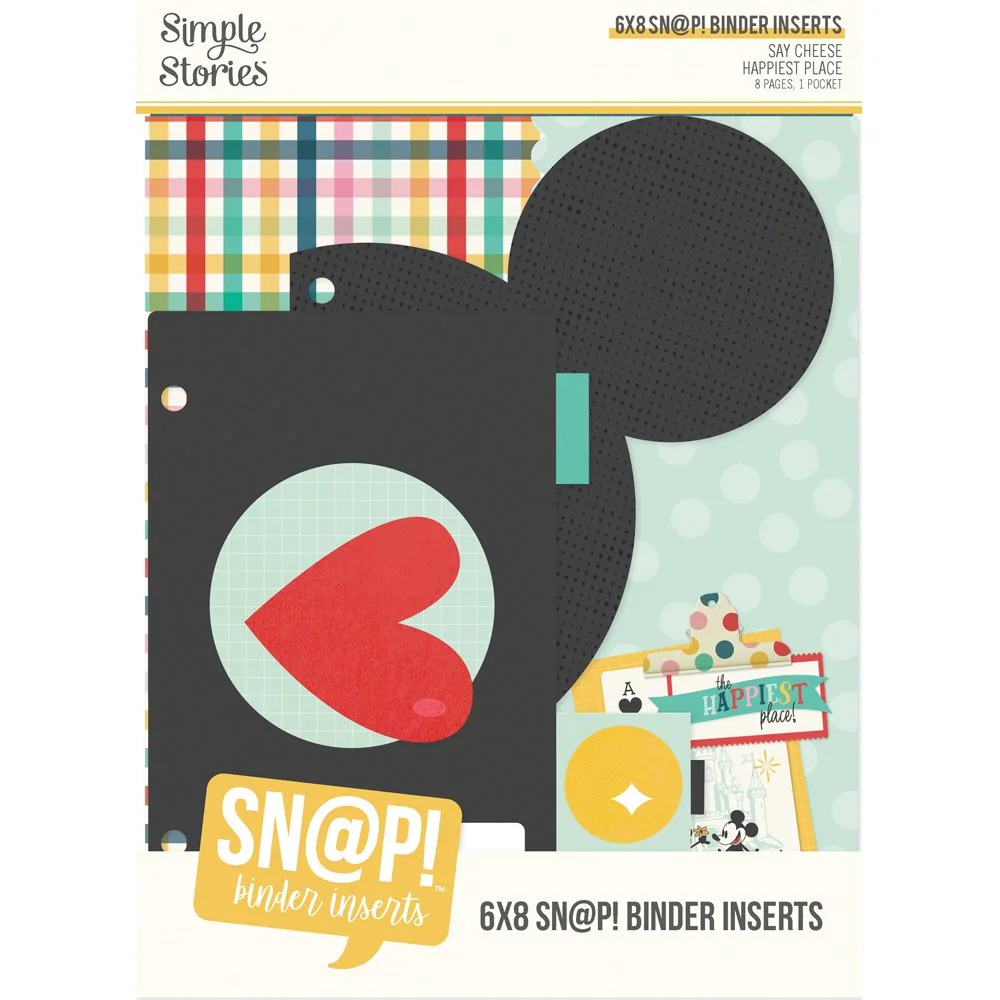 *Pre-Order* Simple Stories Say Cheese Happiest Place 6x8 SN@P! Binder Inserts