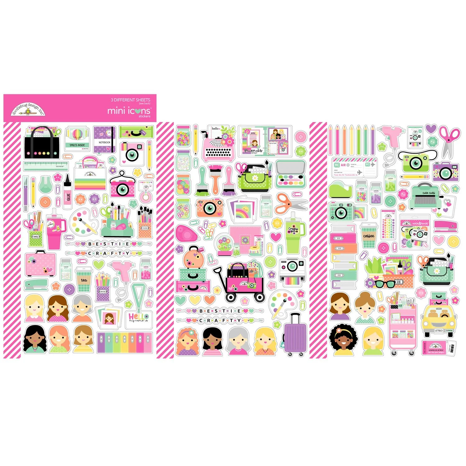 *Pre-Order* Doodlebug Color Me Crafty Mini Icons