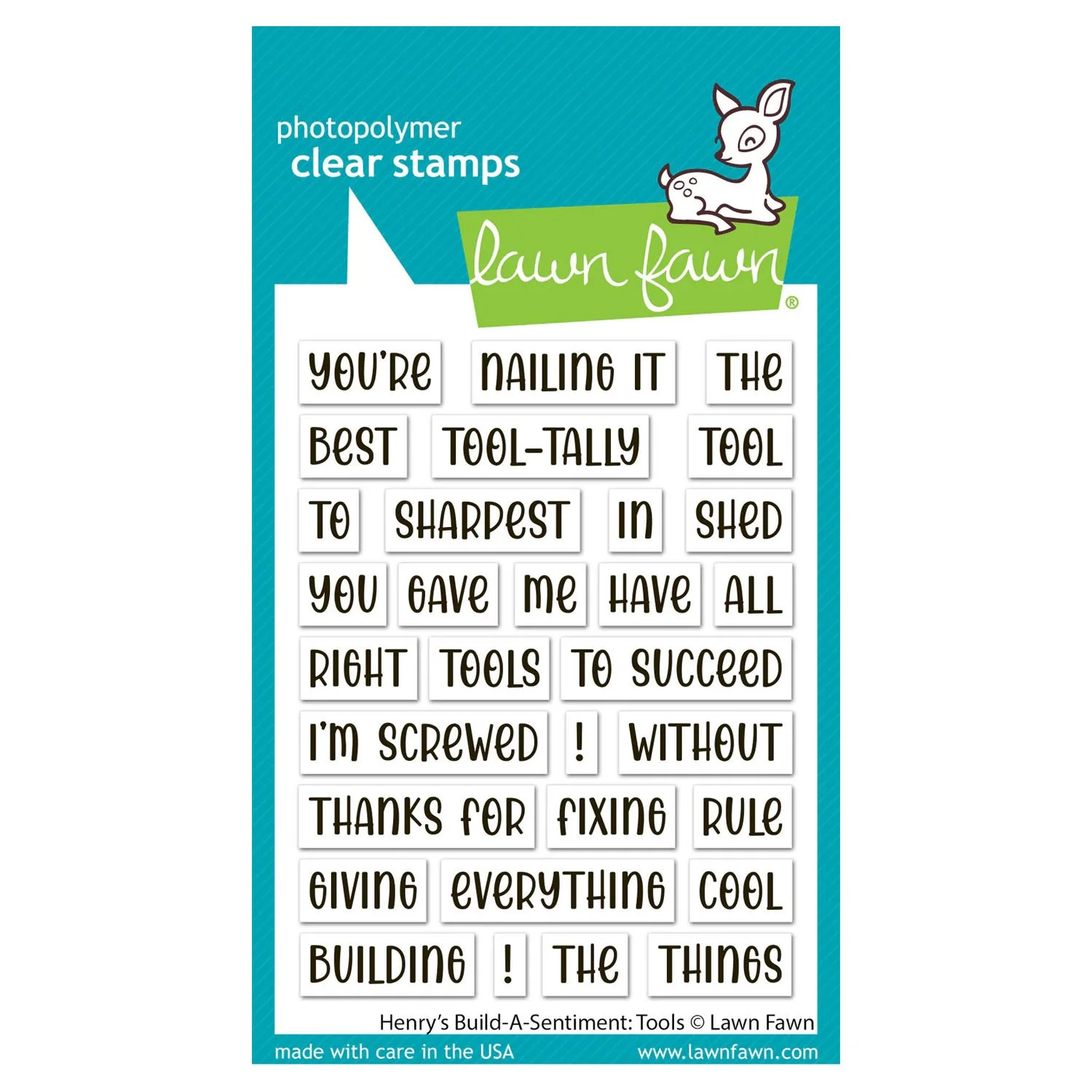 Lawn Fawn Henry's Build-a-Sentiment: Tools