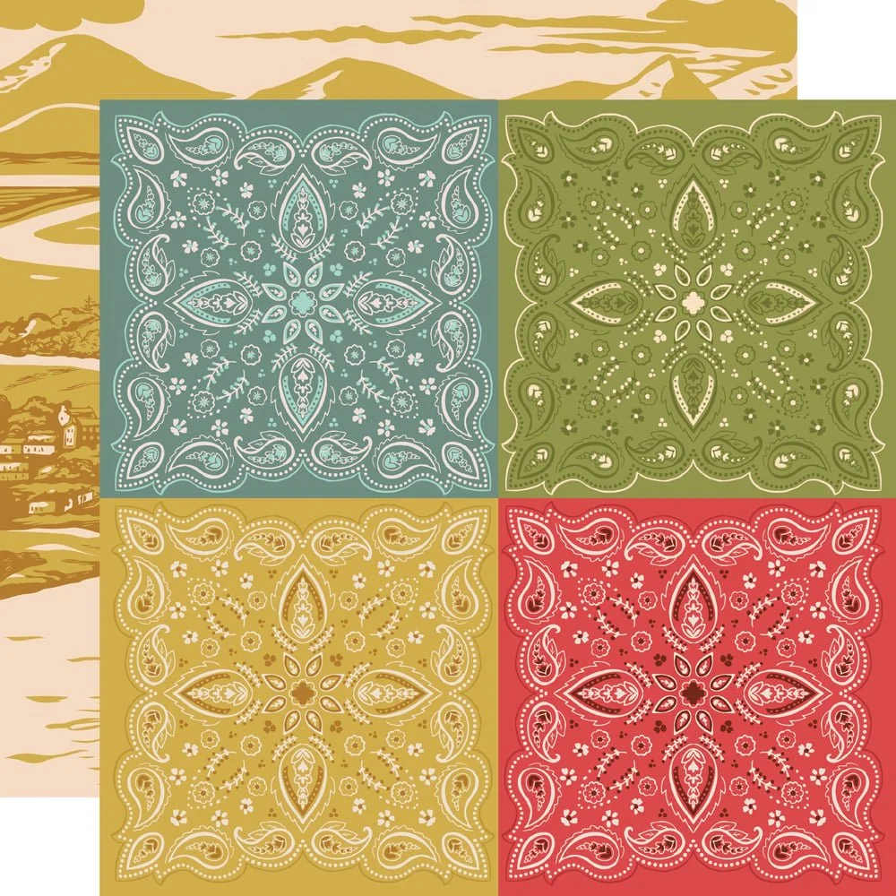 *Pre-Order* Simple Stories Country Roads Cowboy 12" x 12" Paper Howdy Partner