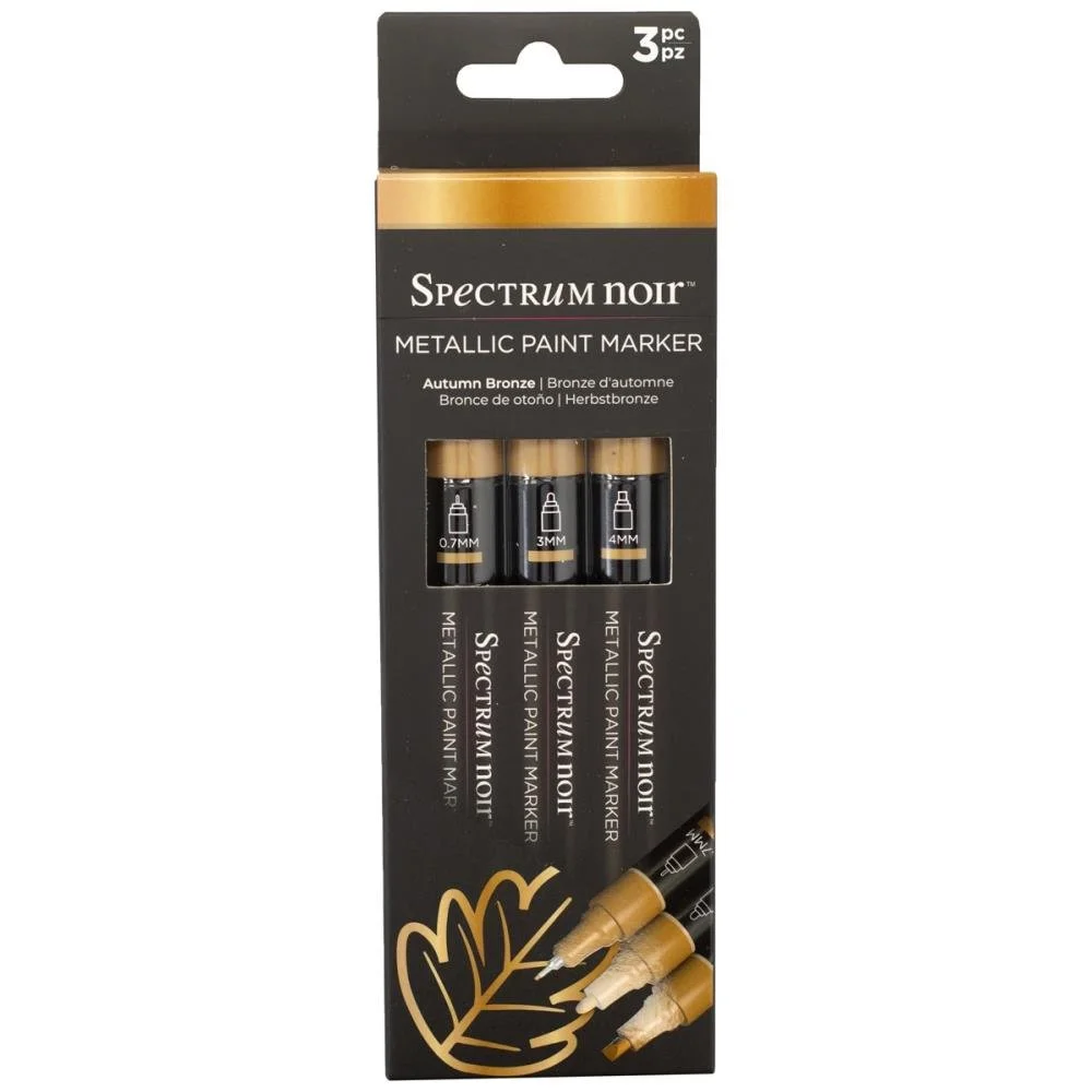 Spectrum Noir Acrylic Metallic Paint Marker Set Autumn Bronze