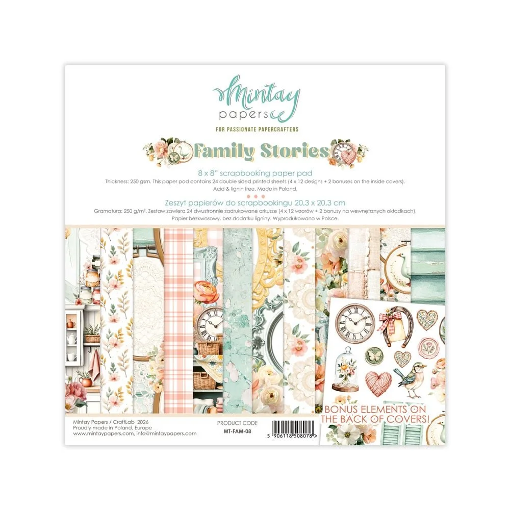 *Pre-Order* Mintay Family Stories 8" x 8" Paper Pad