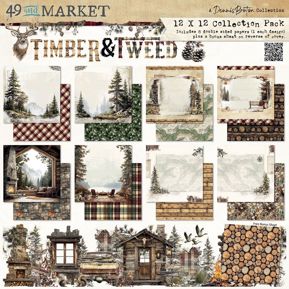 49 & Market Timber & Tweed 12" x 12" Collection Kit