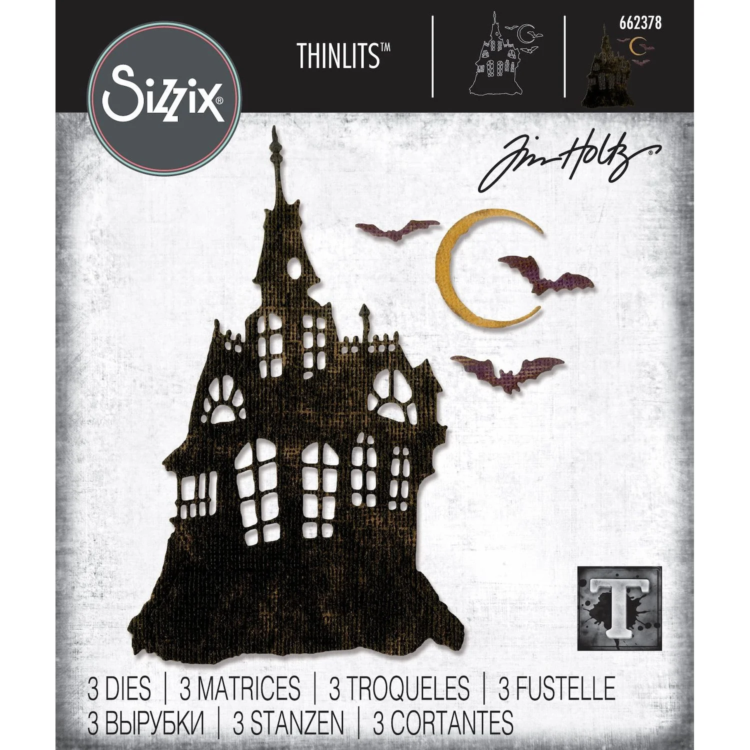 Tim Holtz Sizzix Haunted House Thinlits Die