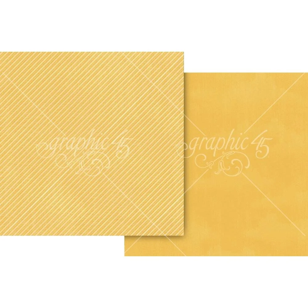 Graphic 45 Wonder Of Oz 12" x 12" Paper Brick Road Yellow Pattern