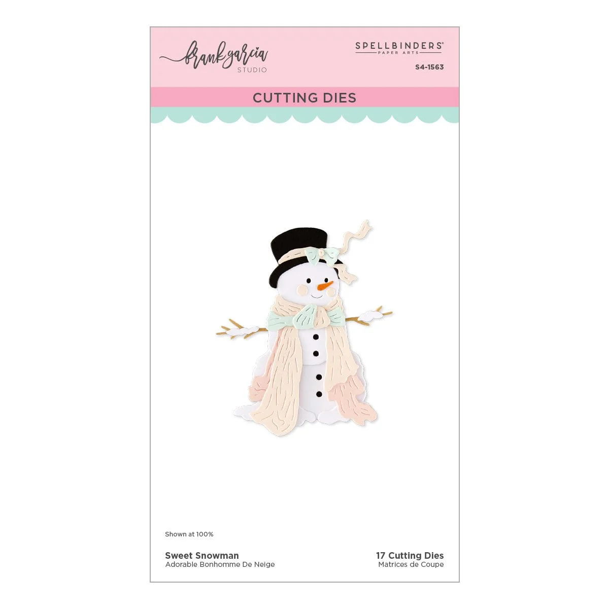 Spellbinders Sweet Snowman Etched Dies by Frank Garcia®