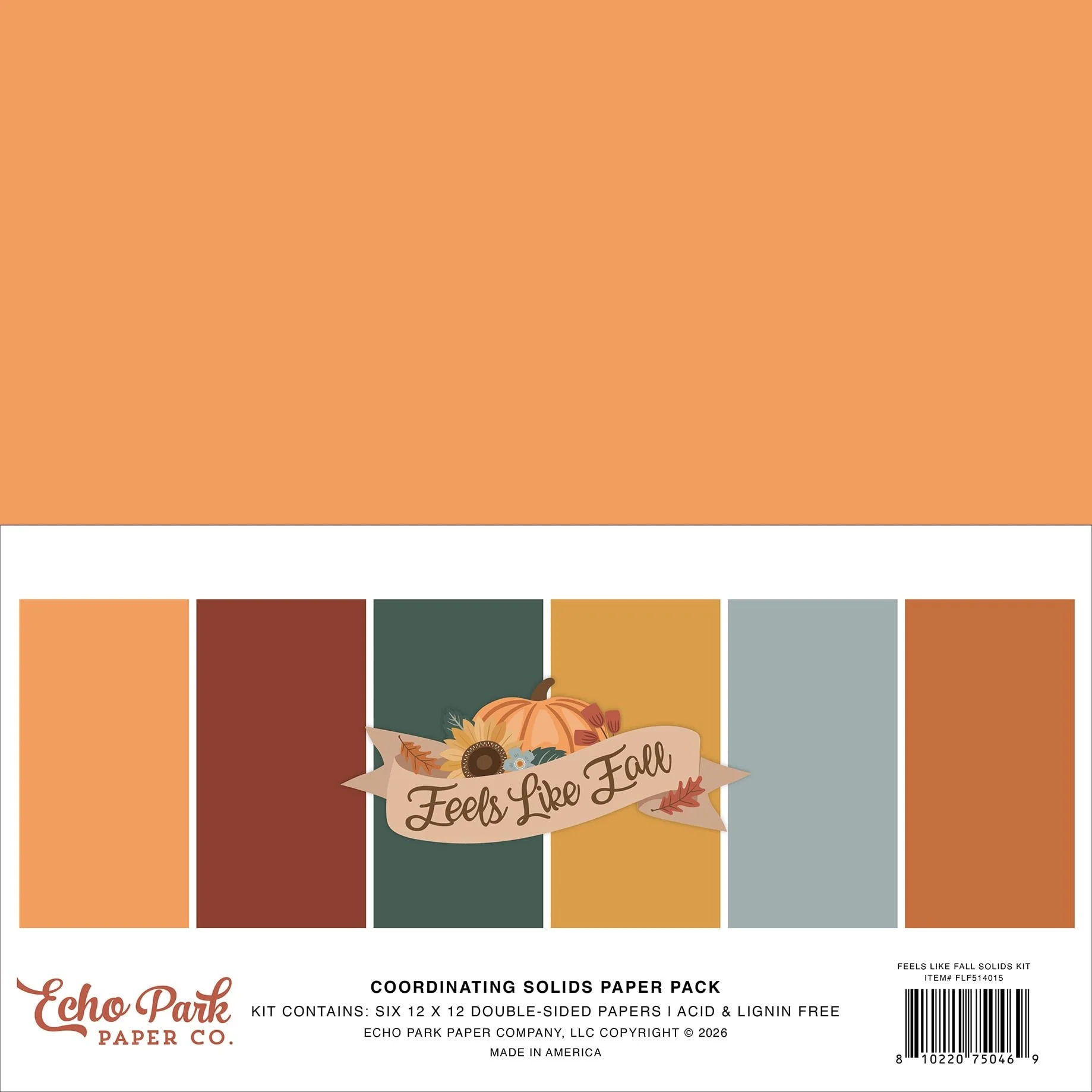 *Pre-Order* Echo Park Feels Like Fall 12" x 12" Solids Kit