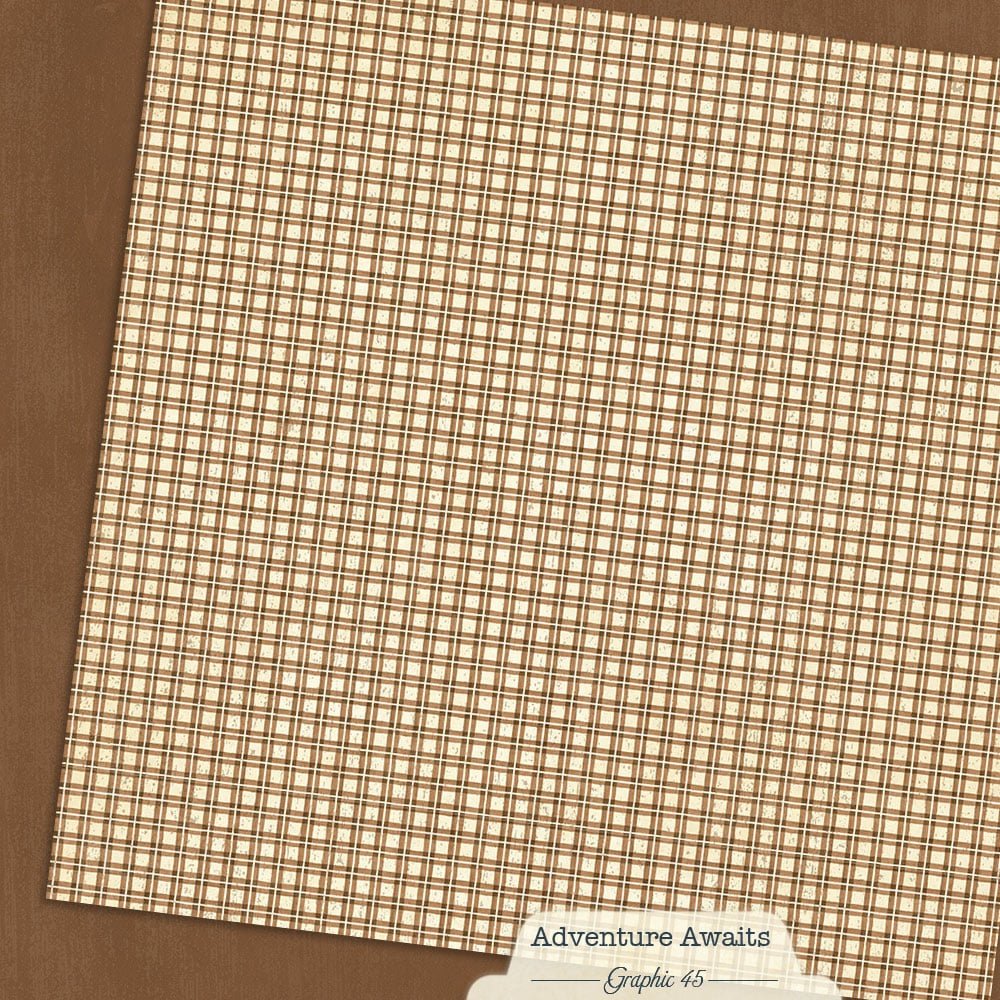 *Pre-Order* Graphic 45 Adventure Awaits 12" x 12" Paper Woodland Brown