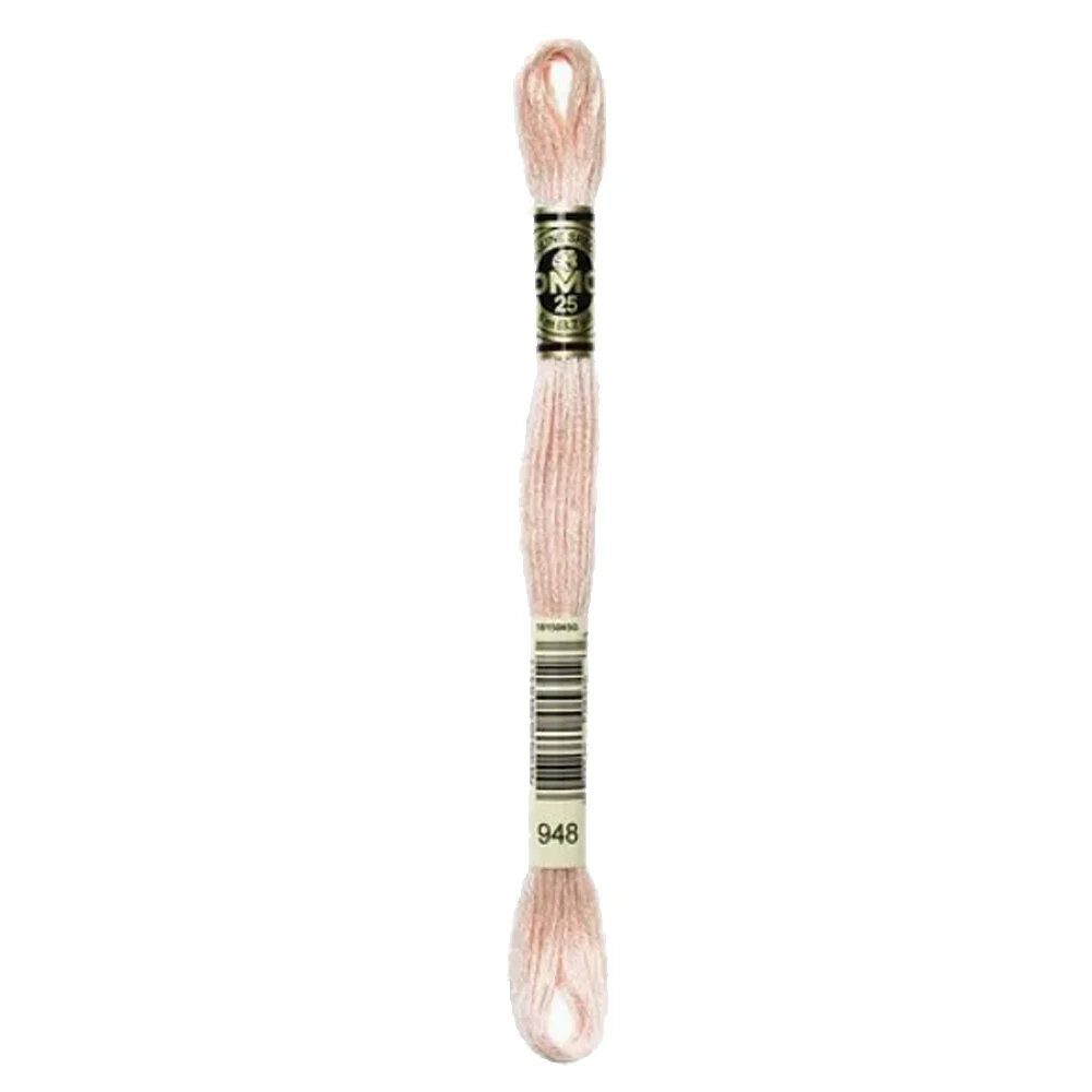 DMC 6-Strand Embroidery Cotton 8.7yd Very Light Peach 948