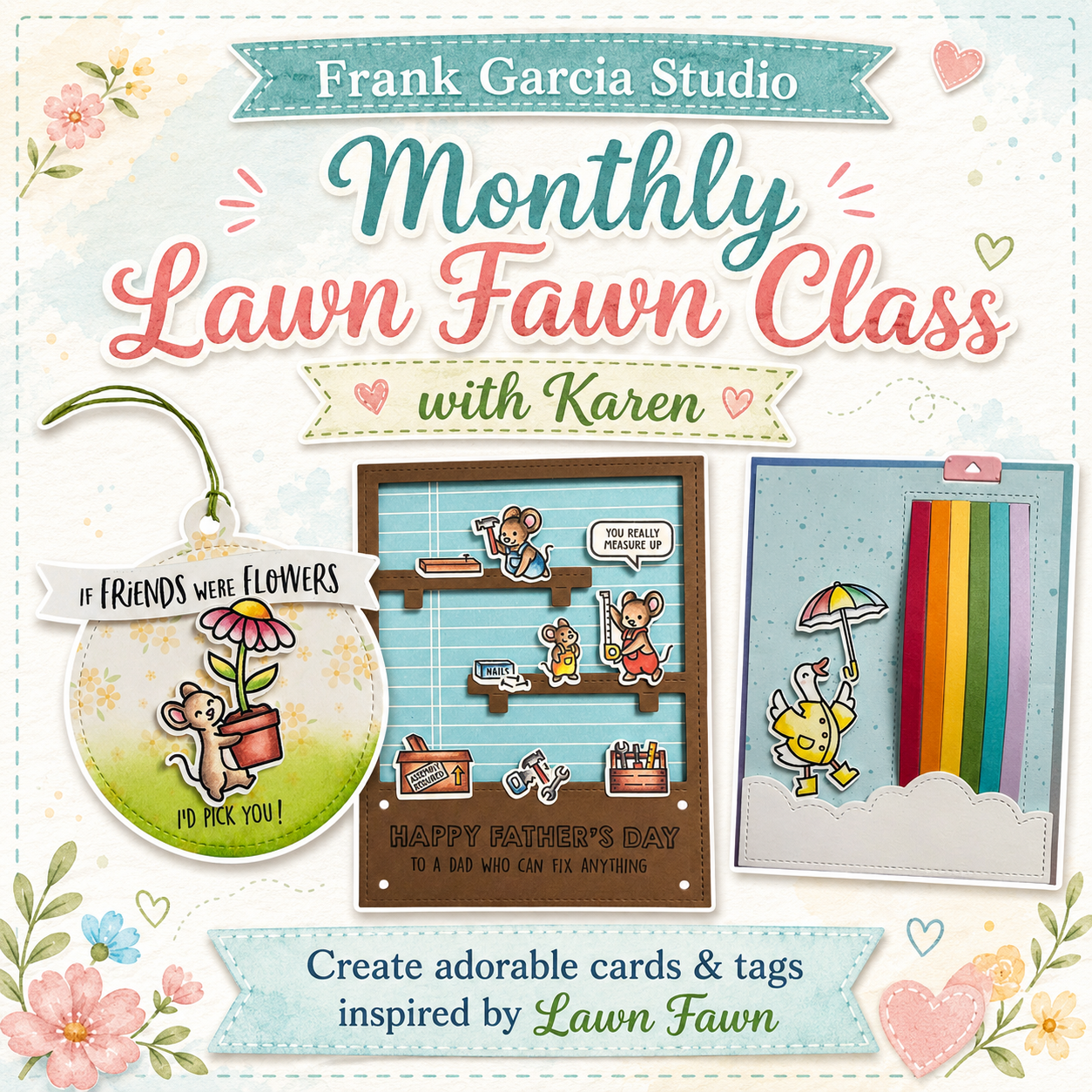 Monthly Card Class with Karen Chamberlain