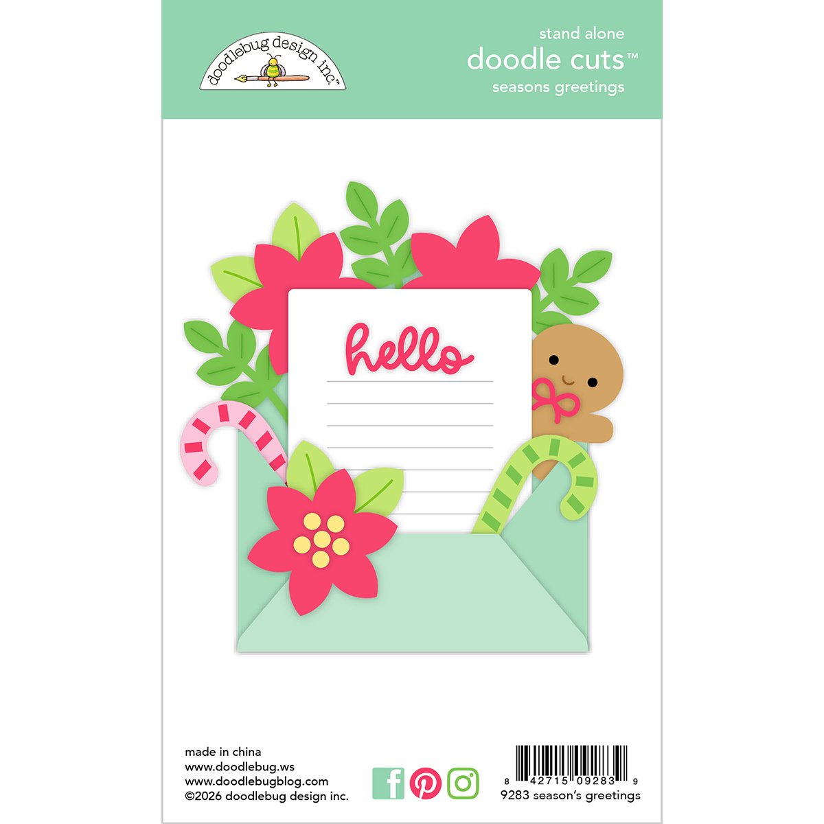 *Pre-Order* Doodlebug Dear Santa Season's Greetings Doodle Cuts