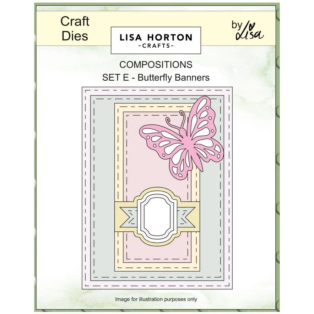 Lisa Horton Craft Dies Butterfly Banners