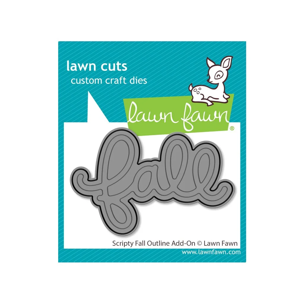 Lawn Fawn Lawn Cuts Scripty Fall Outline Add-on