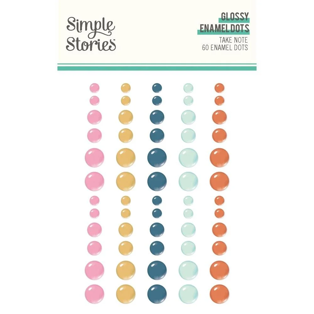Simple Stories Take Note Enamel Dots
