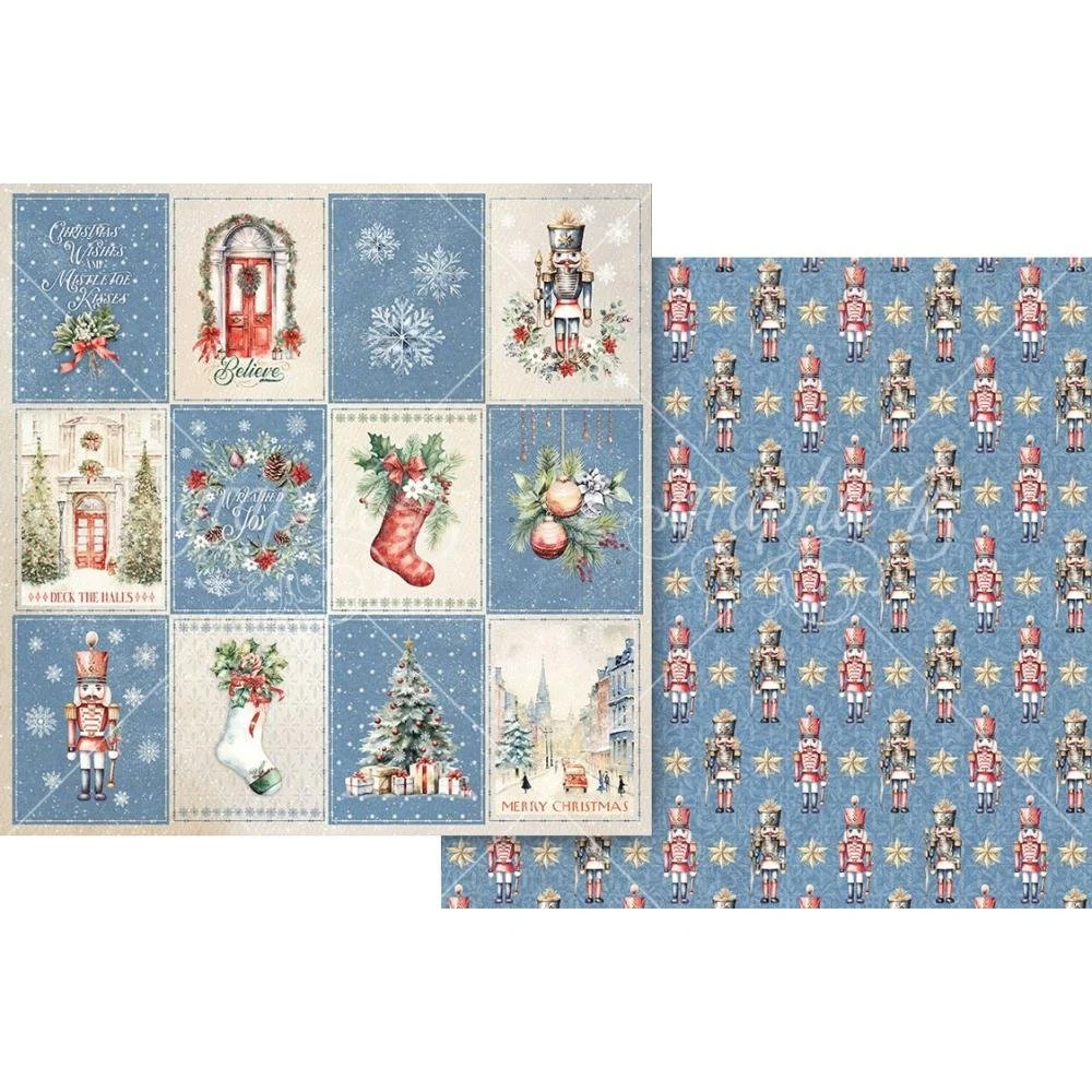 Graphic 45 Deck The Halls 12" x 12" Paper Nutcracker Parade