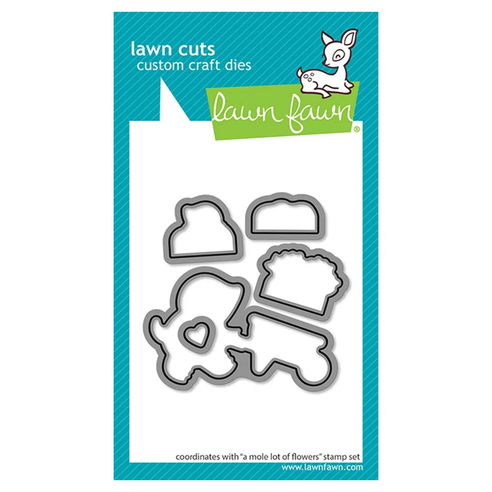 Lawn Fawn A Mole Lot Of Flowers Coordinating Die Set