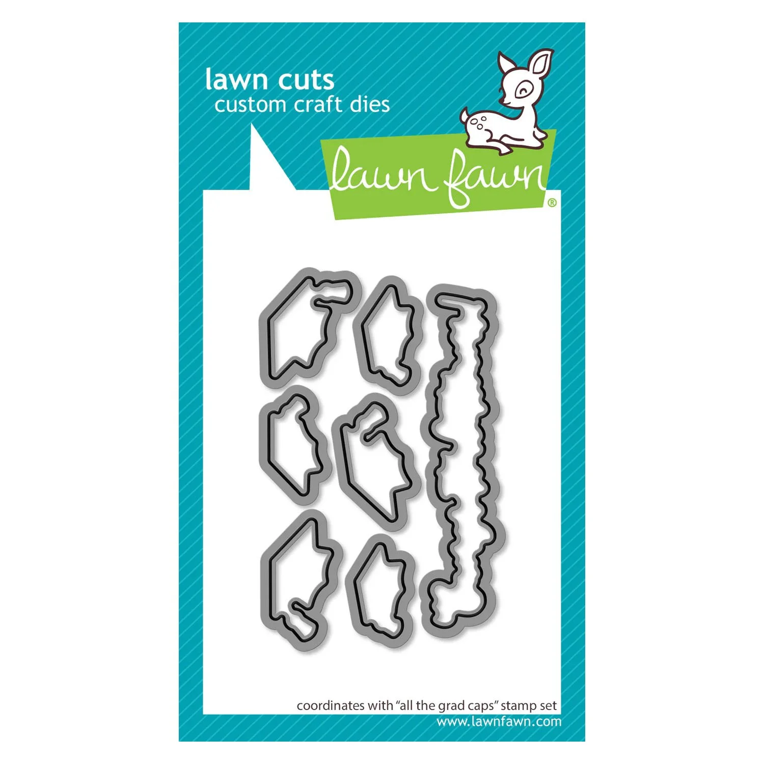 Lawn Fawn All The Grad Caps Coordinating Die