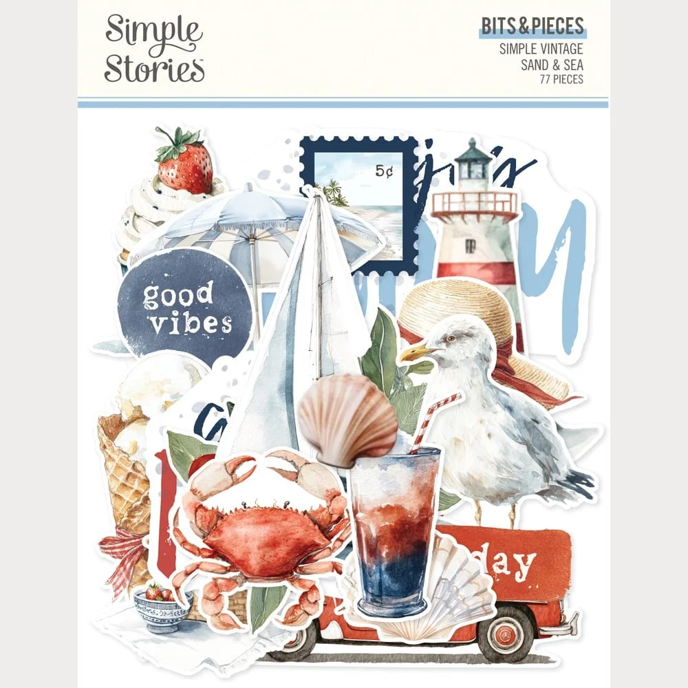*Pre-Order* Simple Stories Simple Vintage Sand & Sea Bits & Pieces