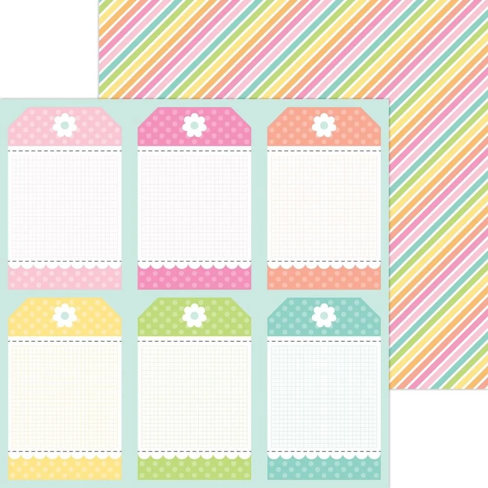 Doodlebug Butterfly Kisses 12" x 12" Paper Happy Thoughts