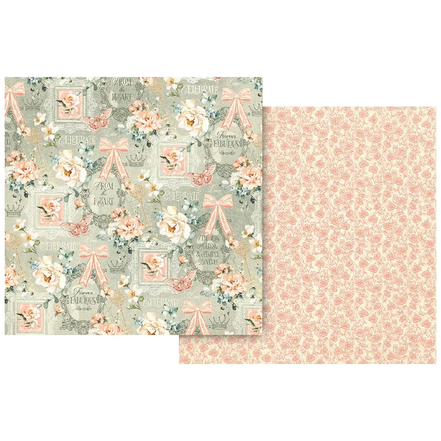 *Pre-Order* Graphic 45 Always & Forever 12" x 12" Paper Festive Affair