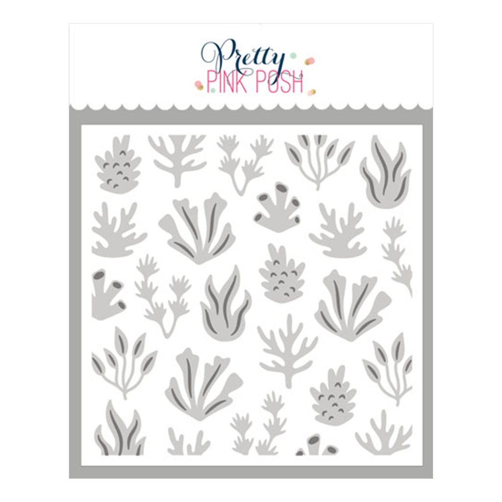 Pretty Pink Posh Layered Coral Stencils