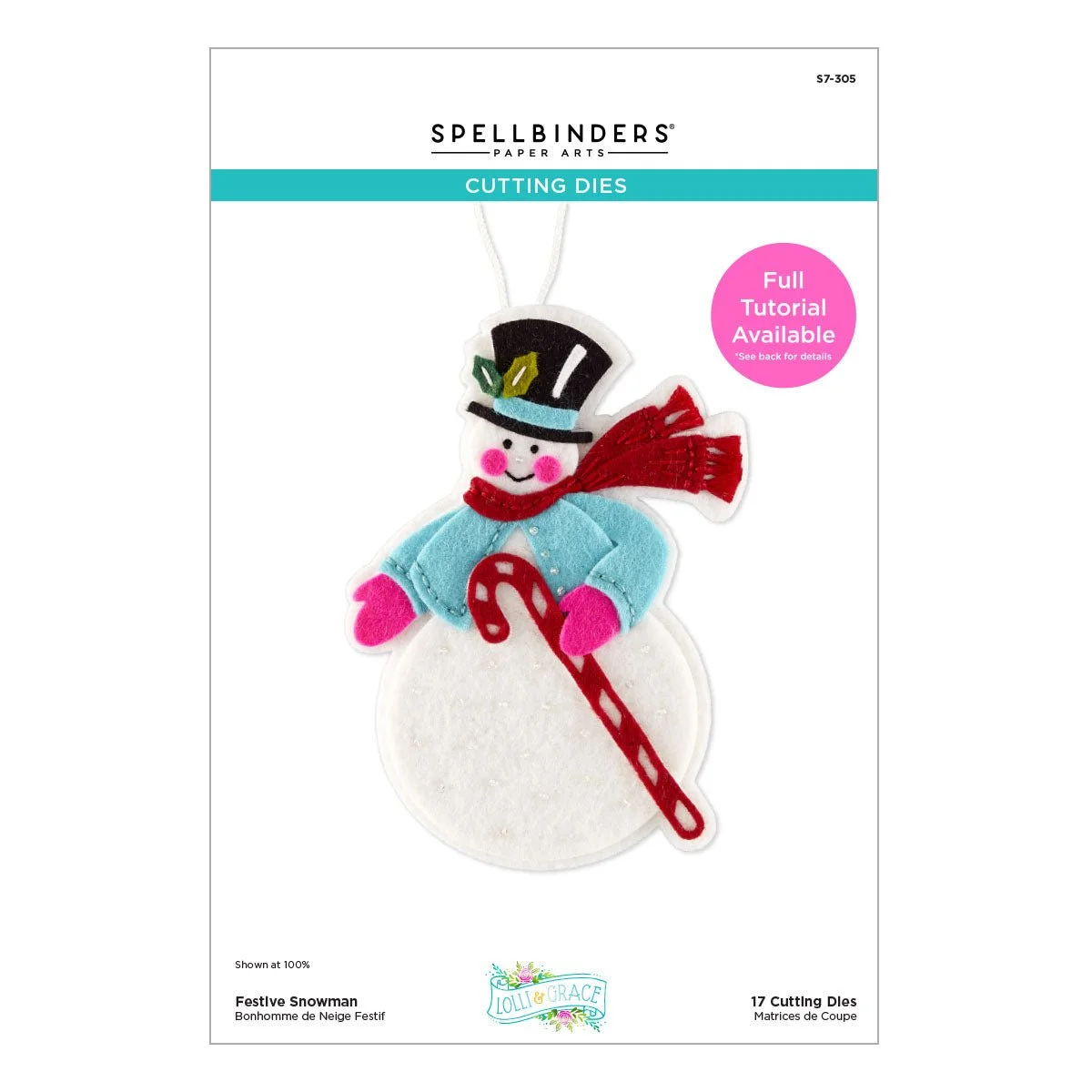 Spellbinders Festive Snowman Etched Dies by Lolli & Grace