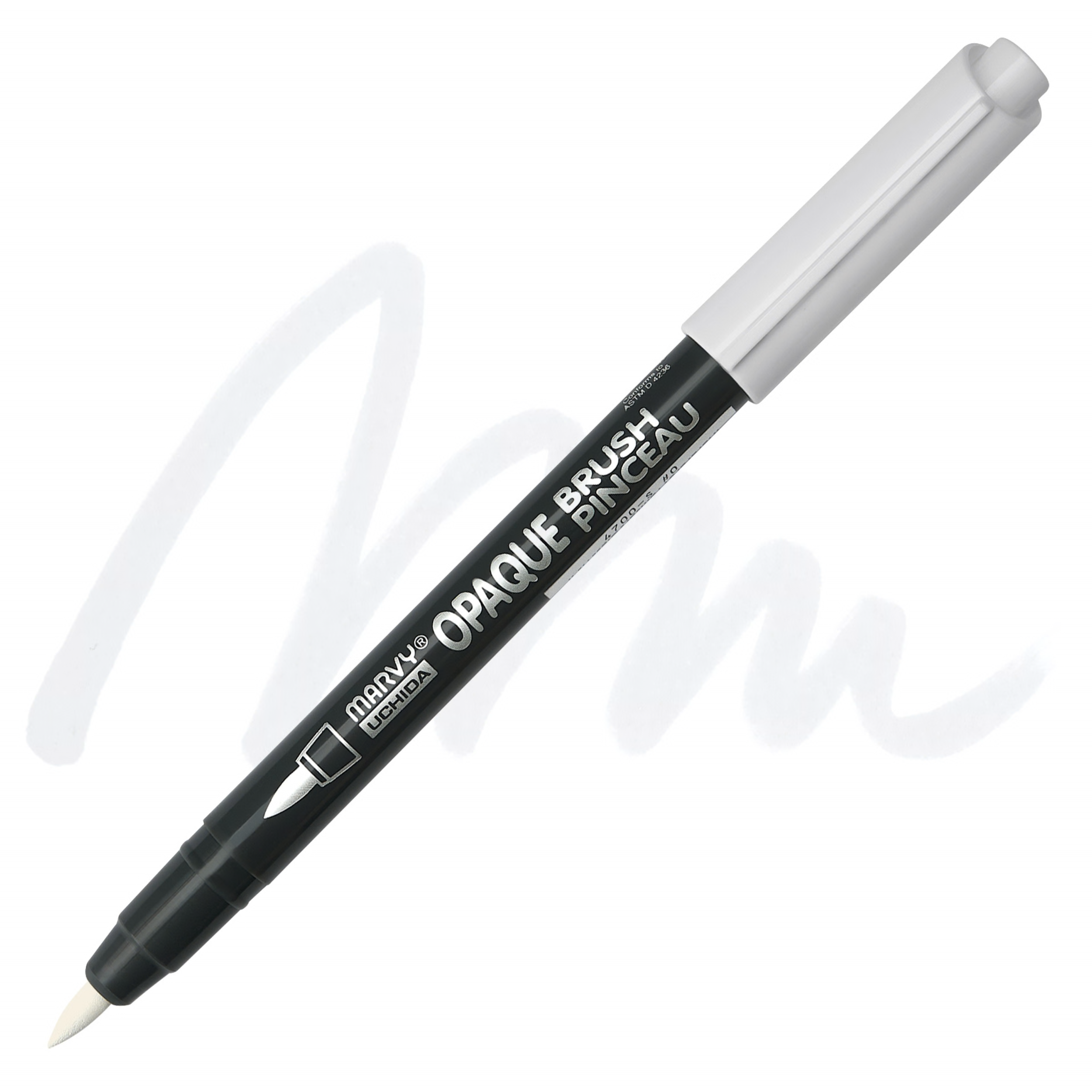 Marvy Uchida Opaque Brush Marker White