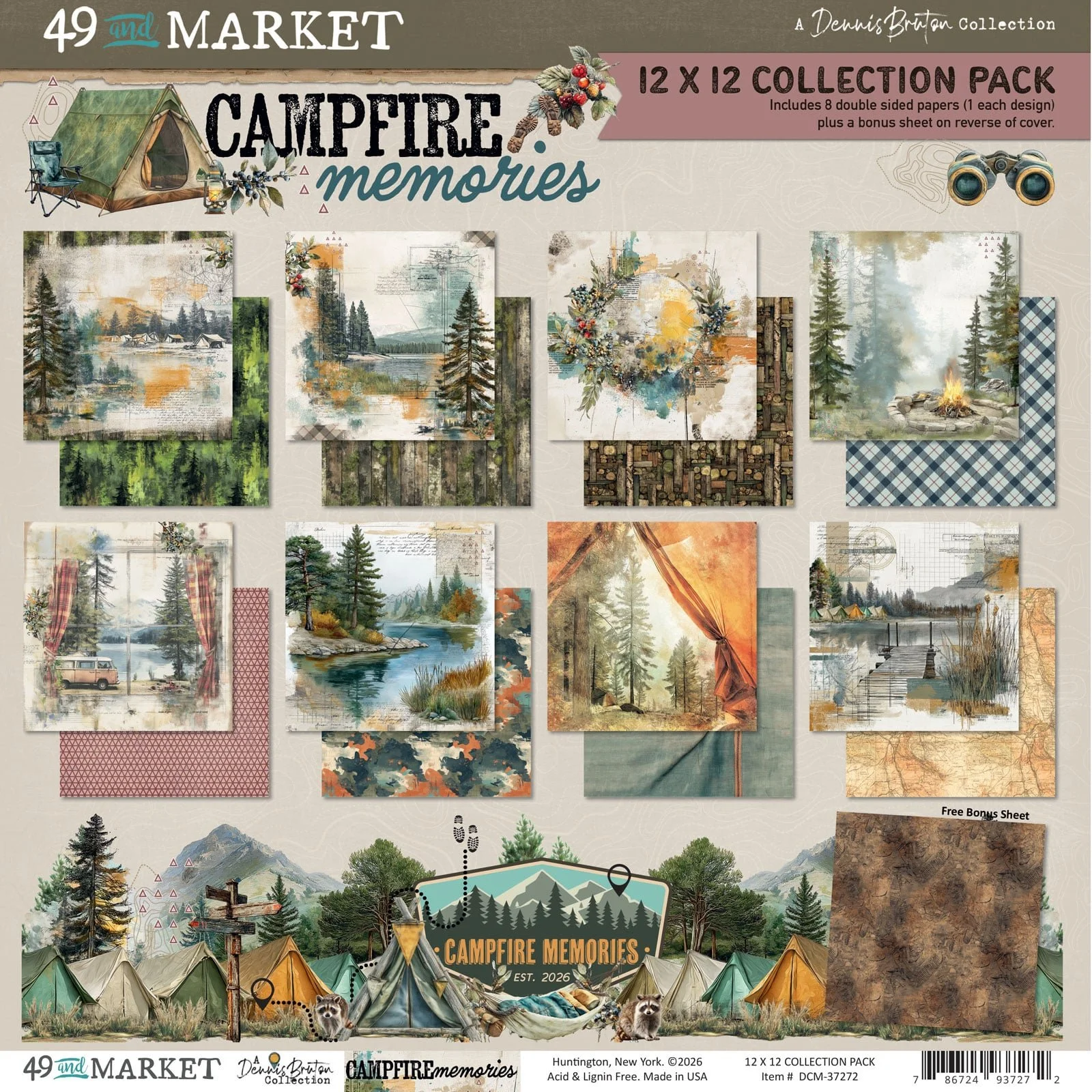 49 & Market Campfire Memories 12" x 12" Collection Kit
