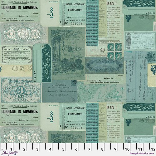 *Pre-Order* Tim Holtz Eclectic Elements Palette Teal Ephemera