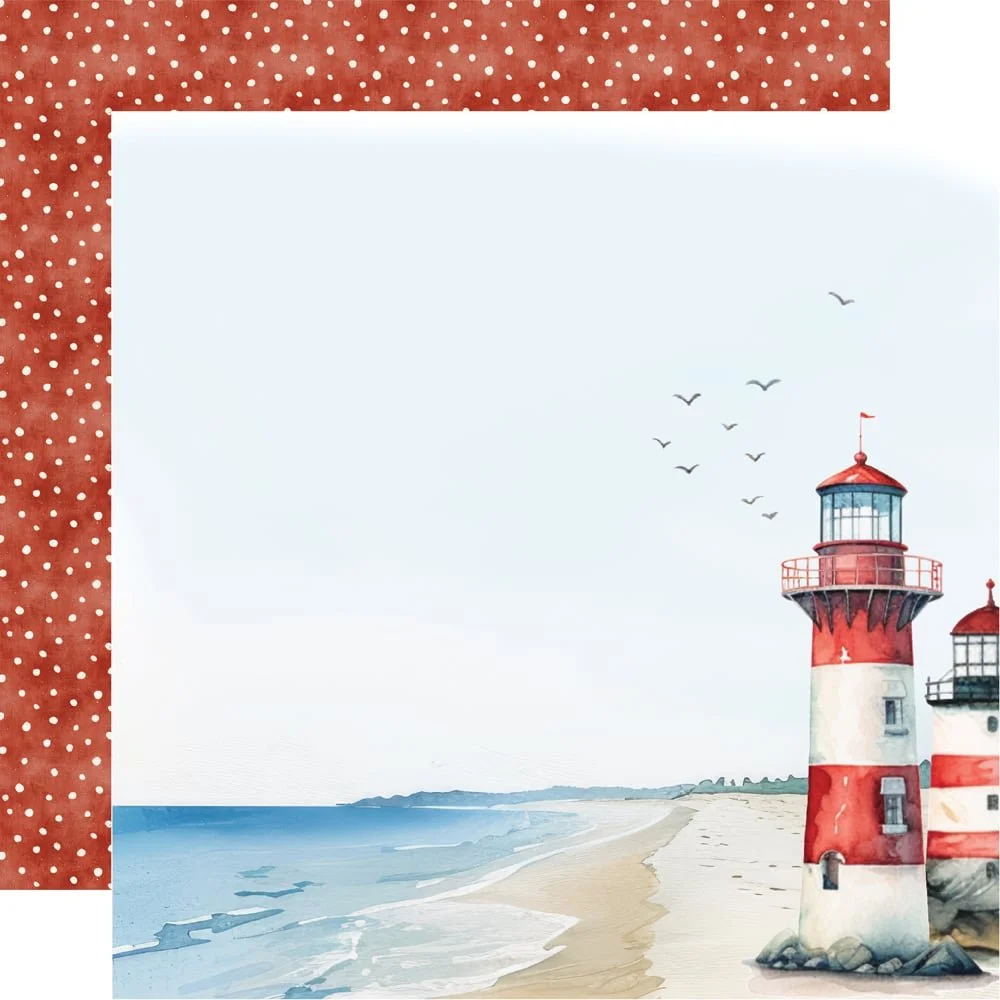 *Pre-Order* Simple Stories Simple Vintage Sand & Sea 12" x 12" Paper Seaside Smiles