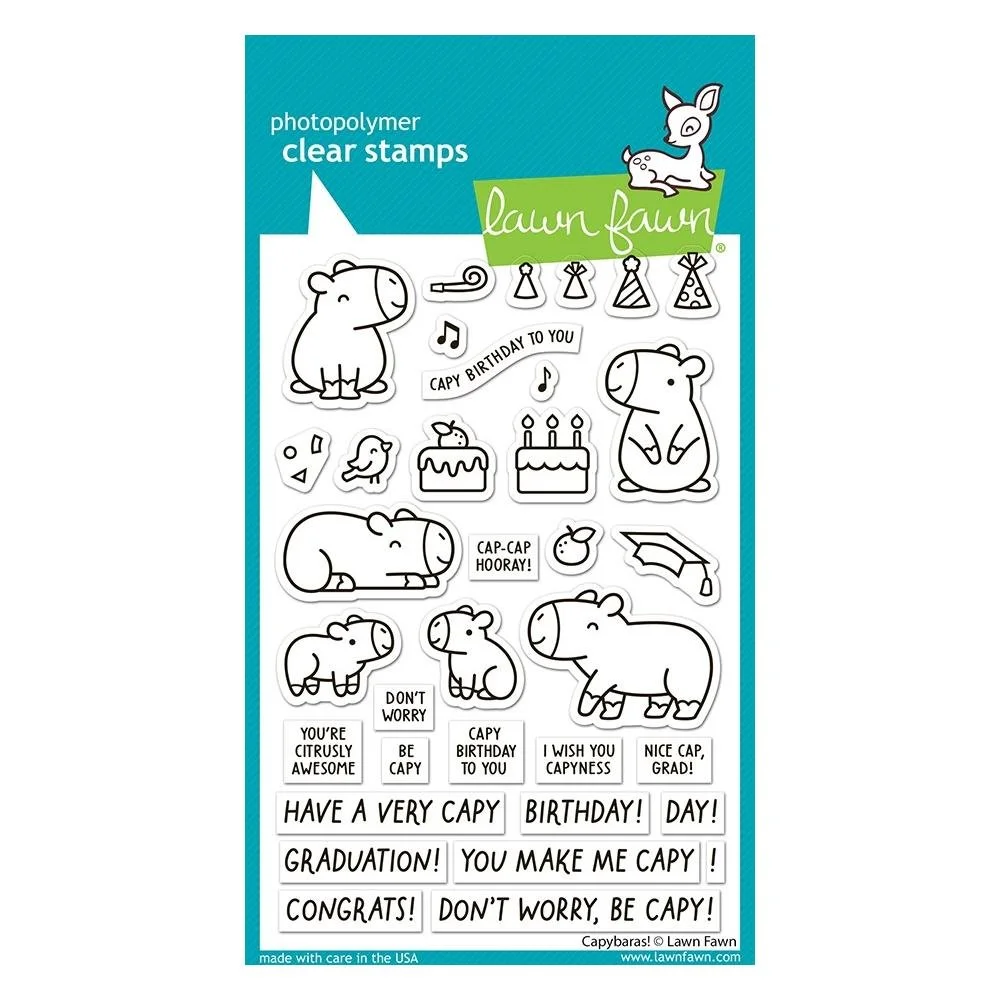 Lawn Fawn Stamps Capybaras!
