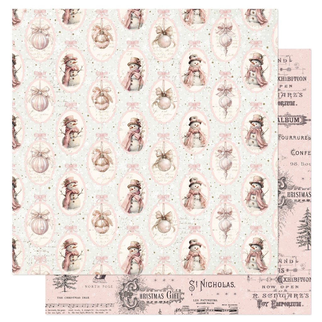Prima Christmas Blush by Frank Garcia® 12" x 12" Paper All Bundled Up