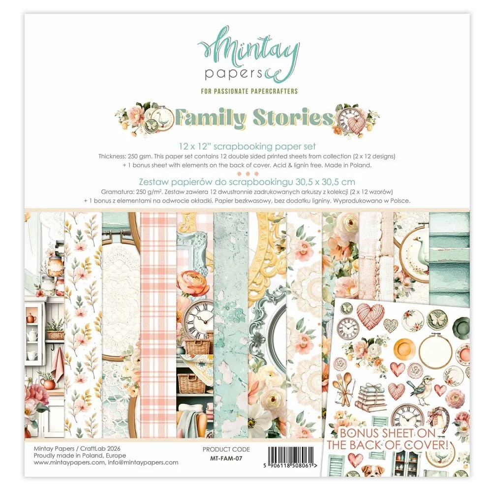 *Pre-Order* Mintay Family Stories 12" x 12" Paper Pad