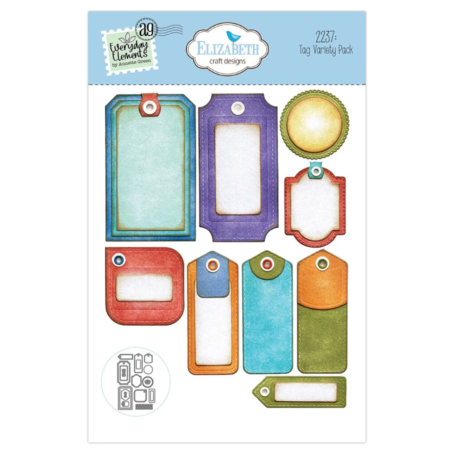 Elizabeth Crafts Designs Metal Dies Tag Variety Pack