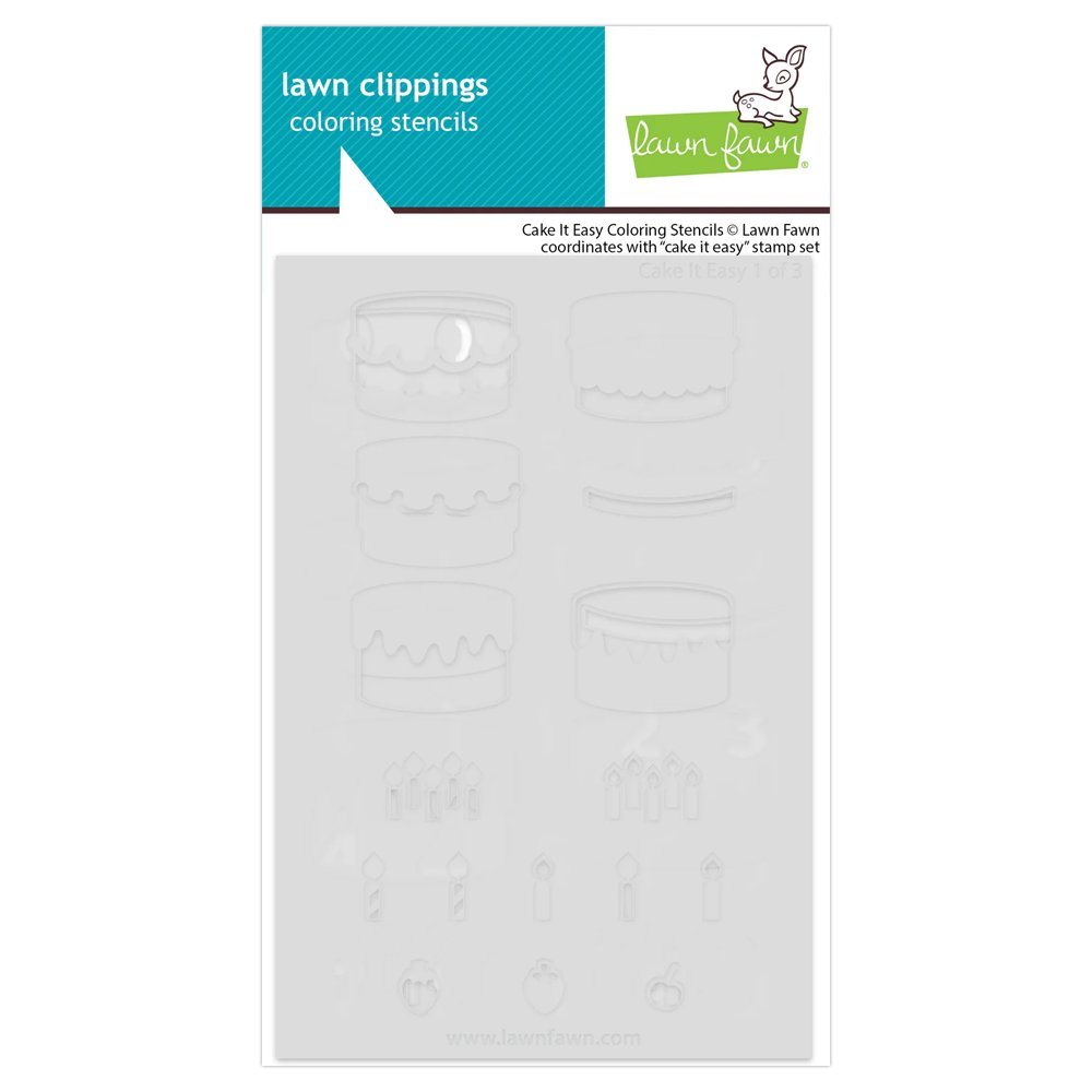 Lawn Fawn Coloring Stencils Cake It Easy
