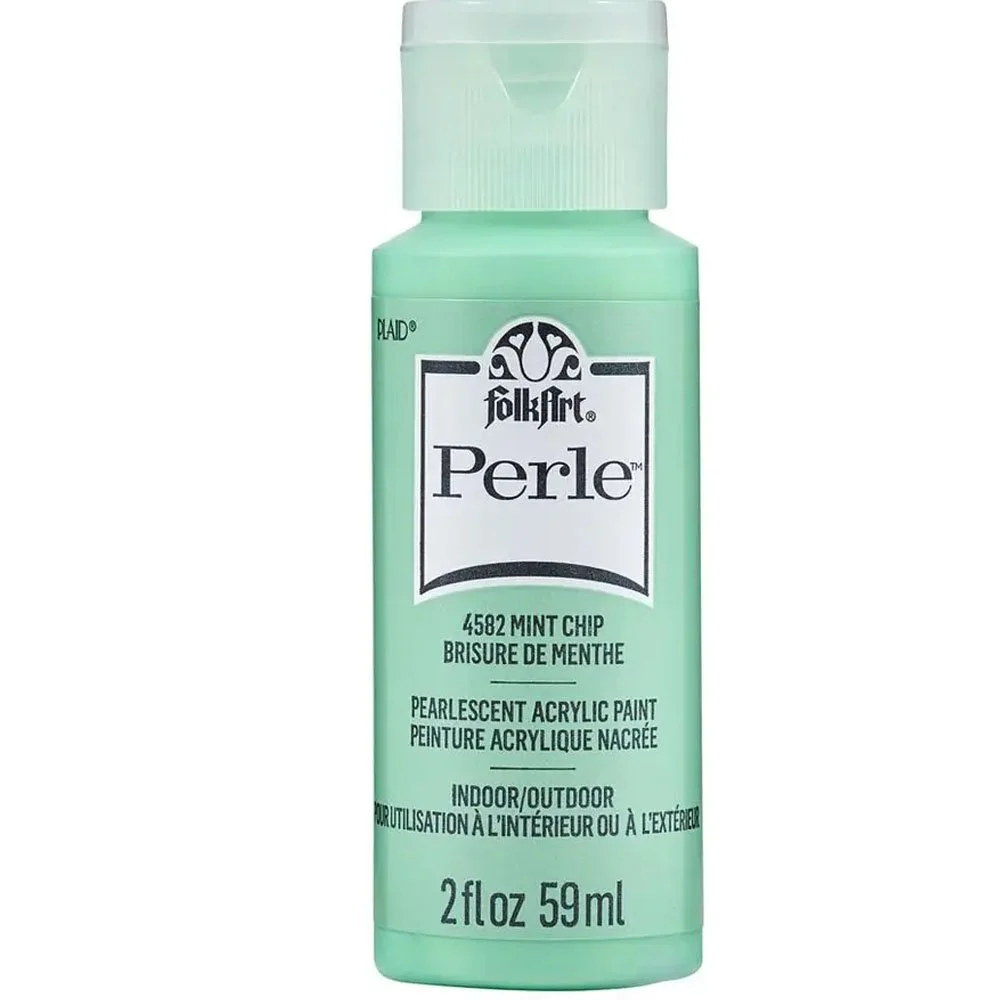 Folk Art Perle Acrylic Paint Mint Chip