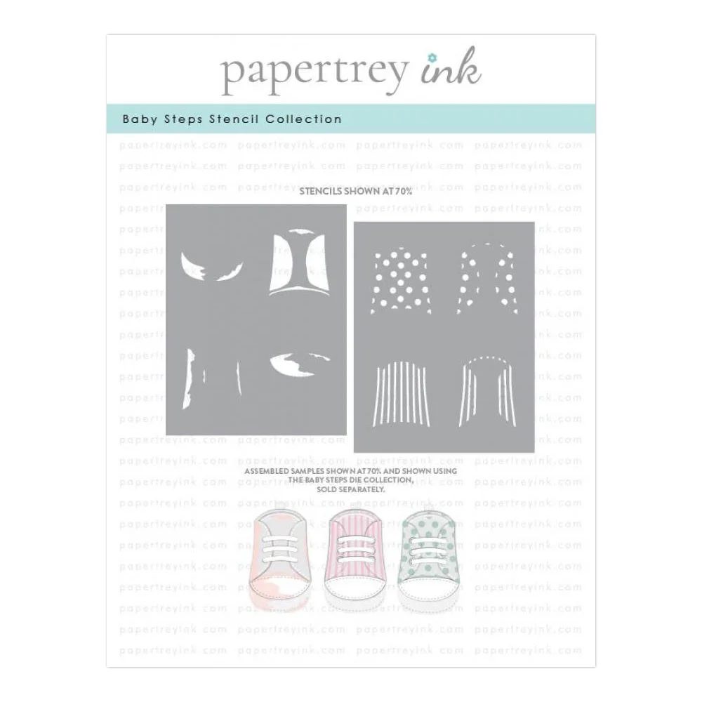 Papertrey Ink Baby Steps Stencil Collection (set of 2)
