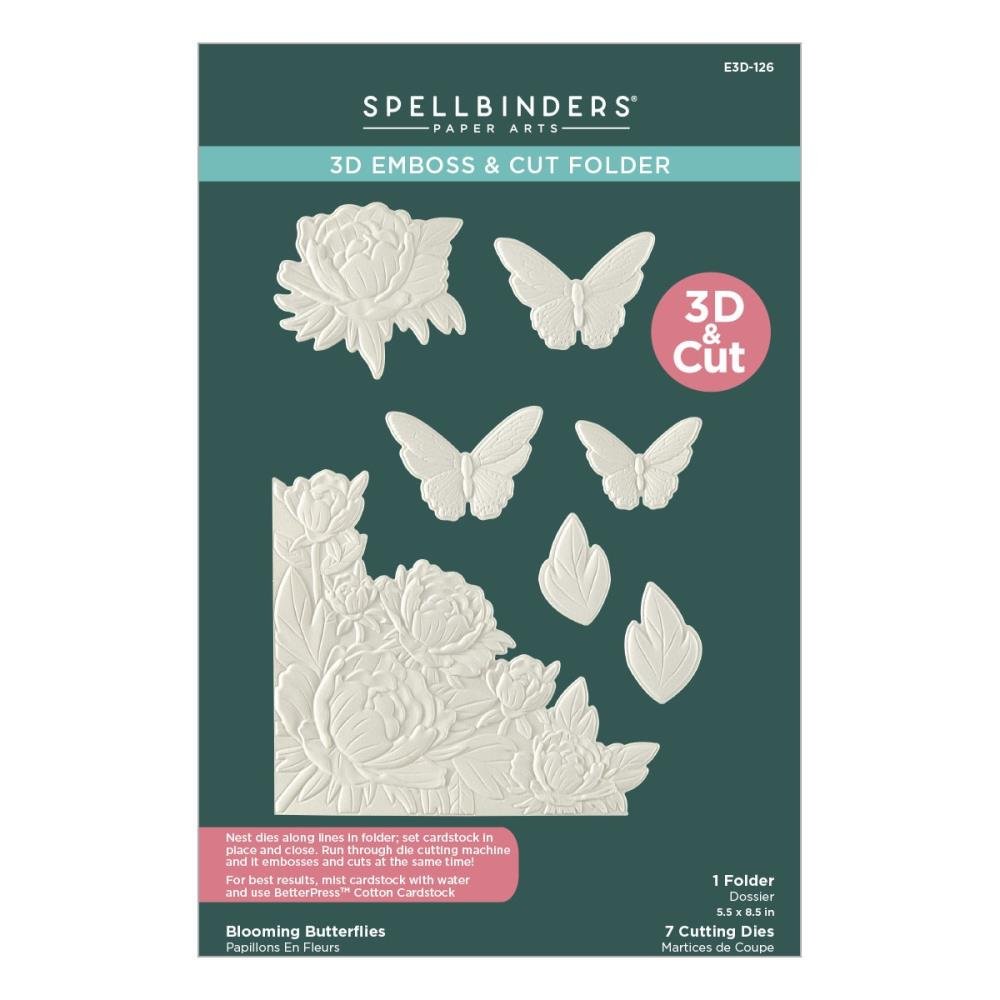 Spellbinders Blooming Butterflies 3D Embossing & Cut Folder