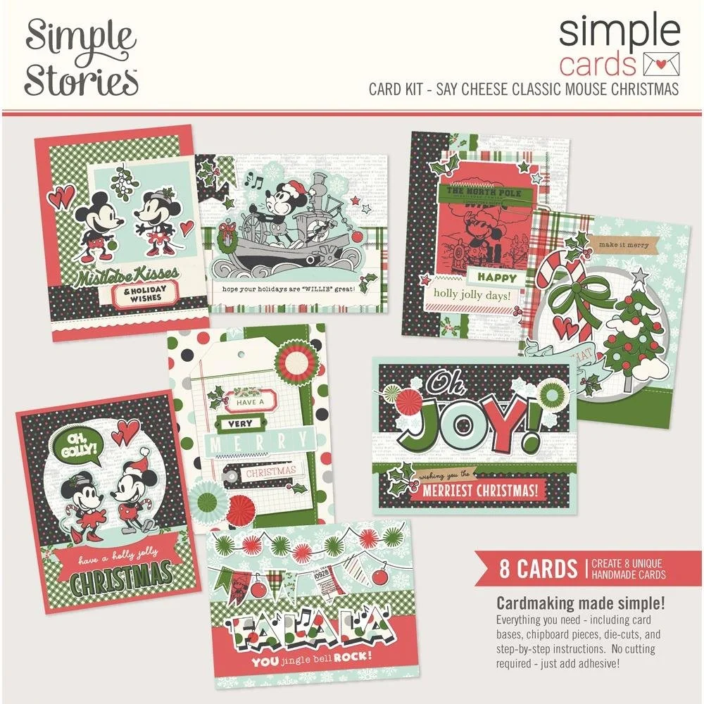 Simple Stories Say Cheese Classic Mouse Christmas Card Kit