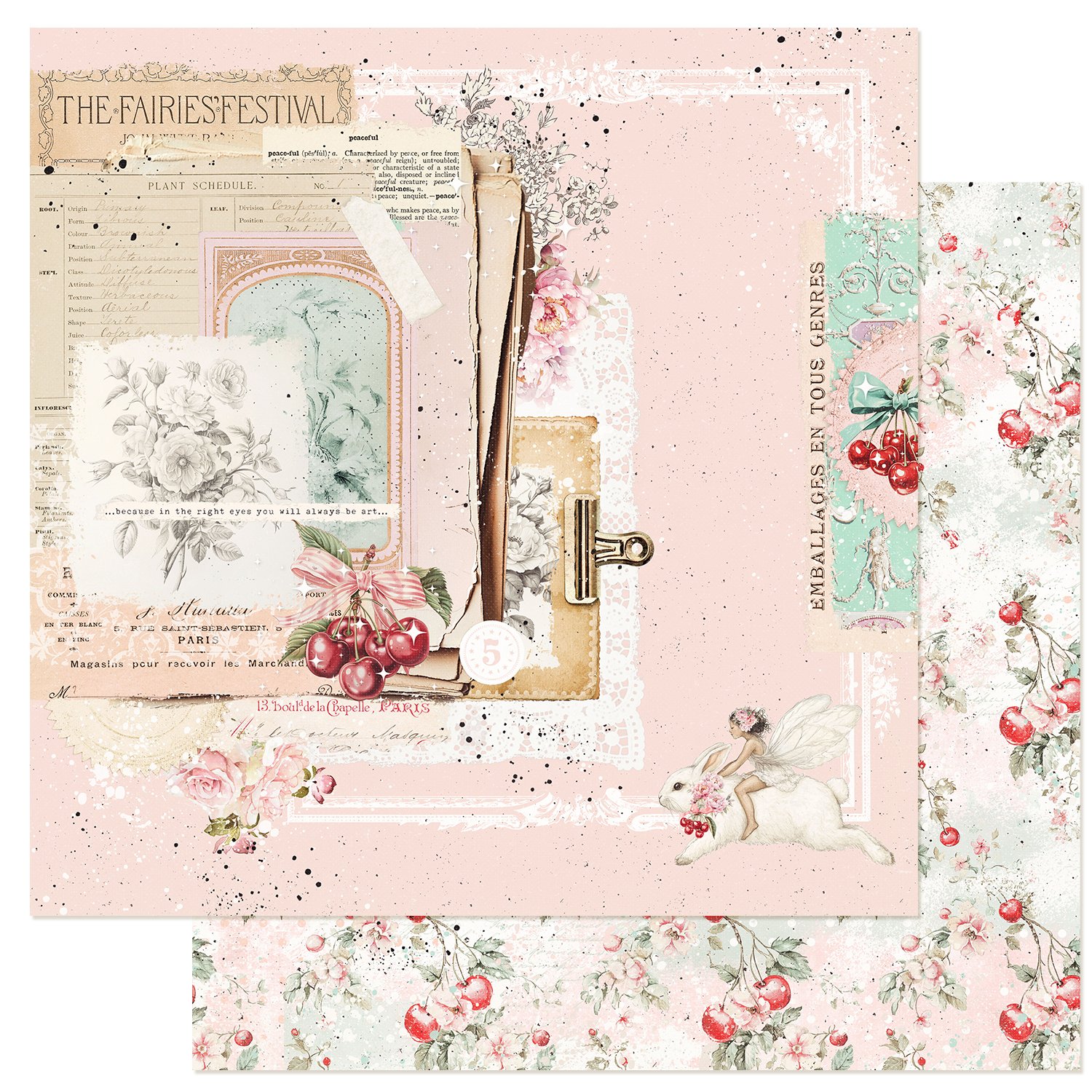 Prima Cherry Sweet Collection by Frank Garcia® 12" x 12" Paper In A Daydream