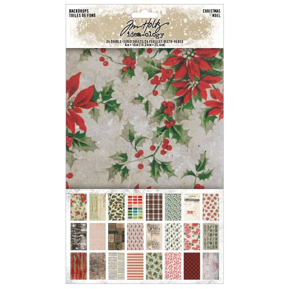 *Pre-Order* Tim Holtz Idea-Ology Christmas 2026 Backdrops