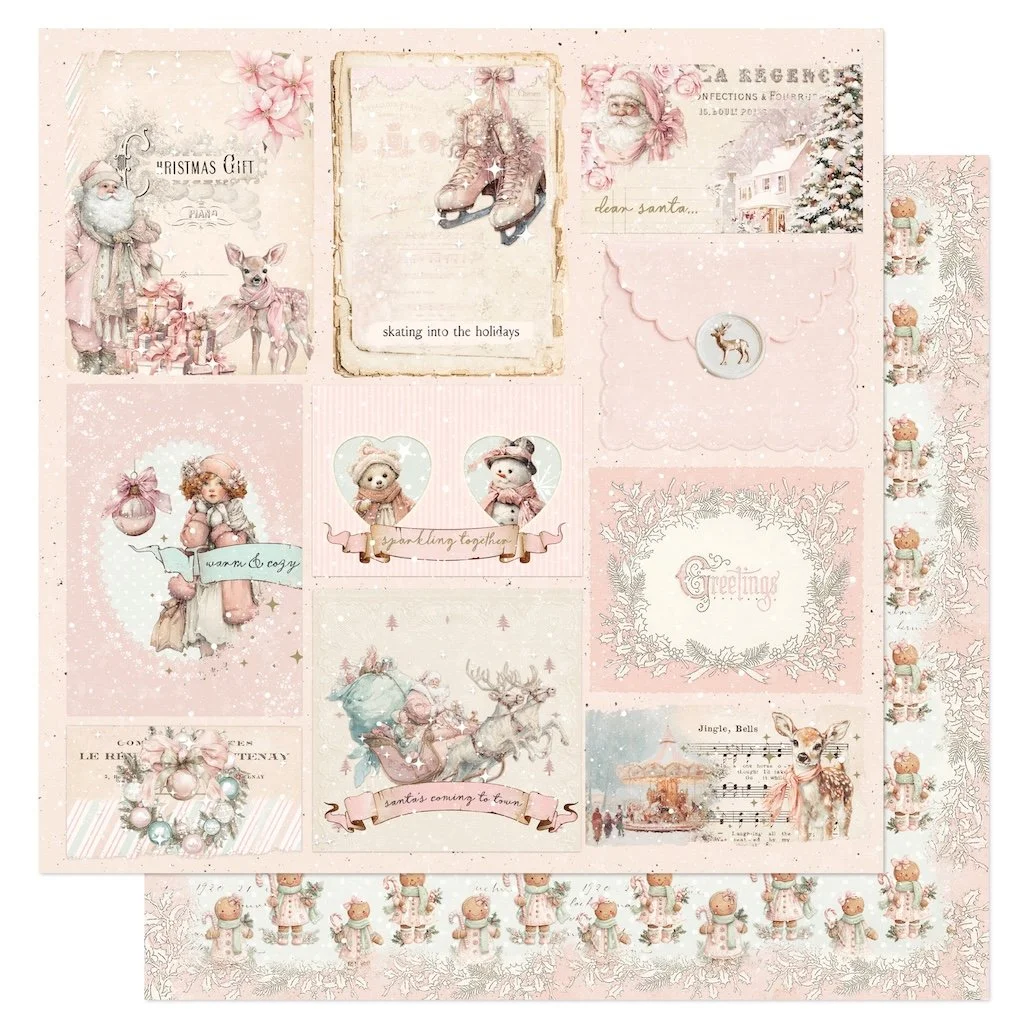 Prima Christmas Blush by Frank Garcia® 12" x 12" Paper Sparkling Together