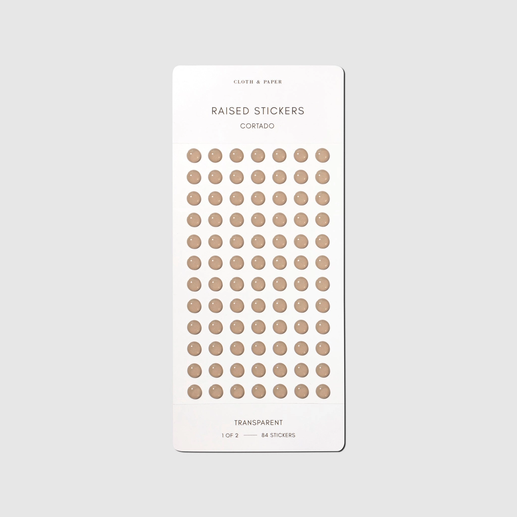 Cloth & Paper Raised Sticker Set Cortado