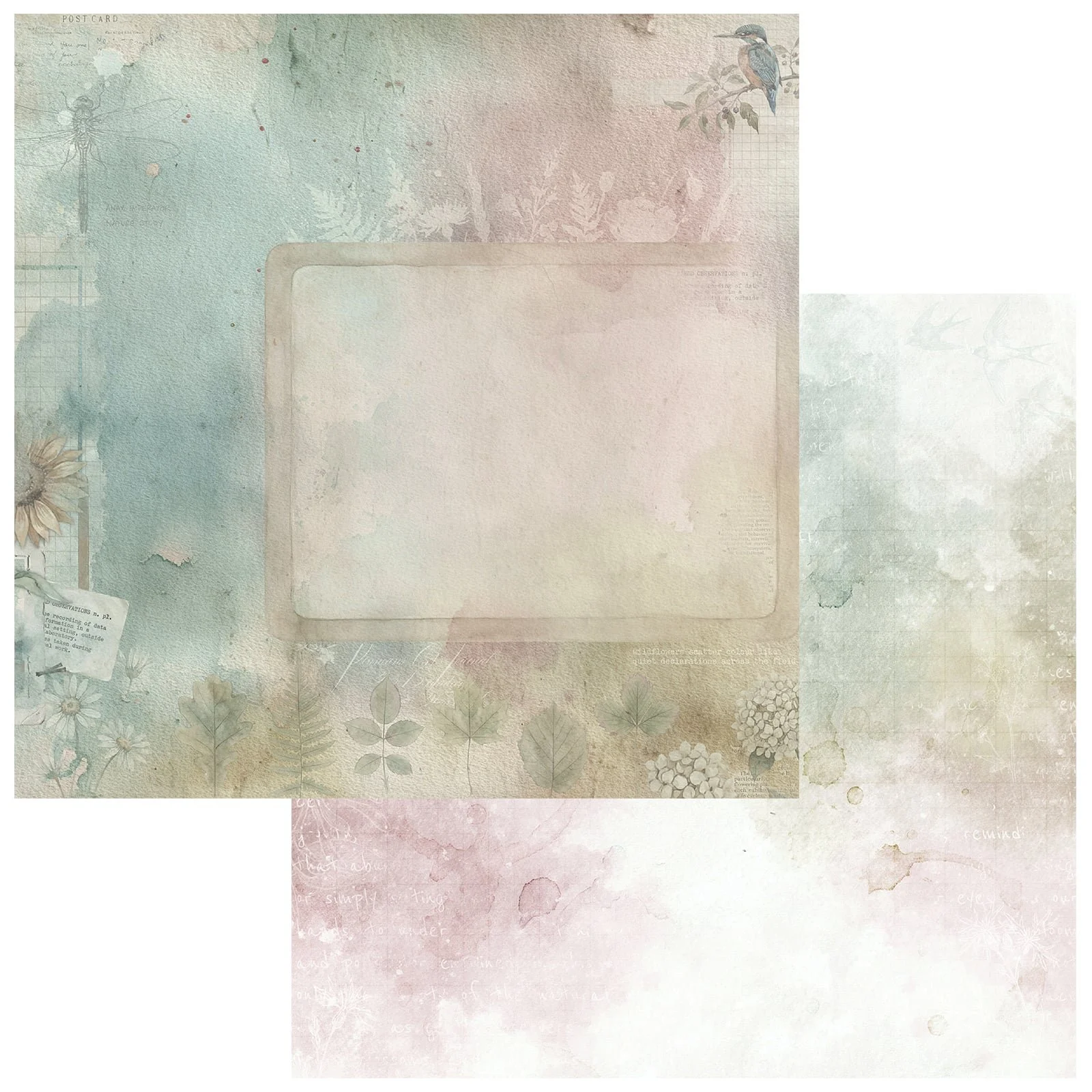 *Pre-Order* 49 & Market The Quiet Observer 12" x 12" Paper Gossamer Garden