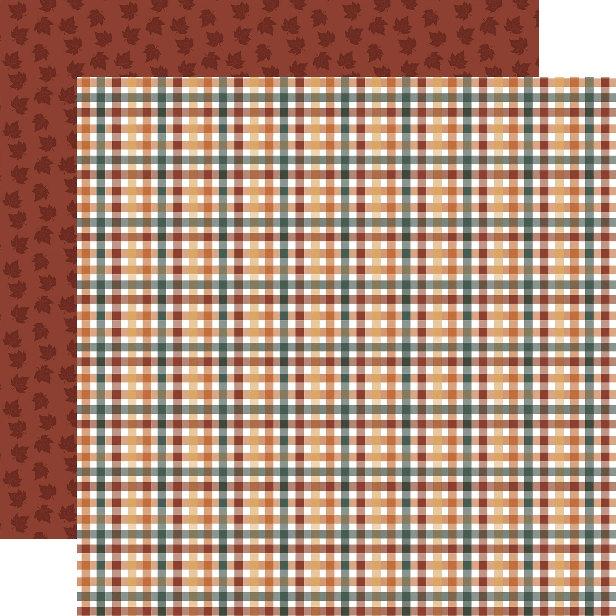 *Pre-Order* Echo Park Feels Like Fall 12" x 12" Paper Autumnal Plaid