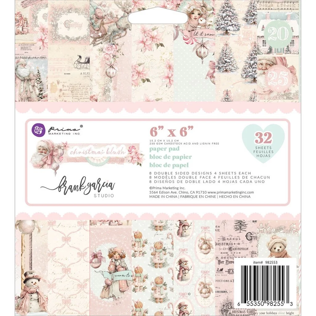 Prima Christmas Blush by Frank Garcia® 6" x 6" Paper Pad