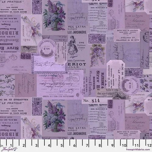 Tim Holtz Eclectic Elements Palette Purple Ephemera