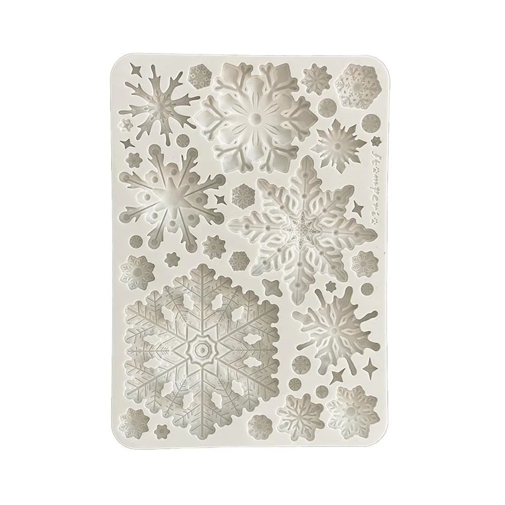 Stamperia Silicone Dewdrops Snowflakes